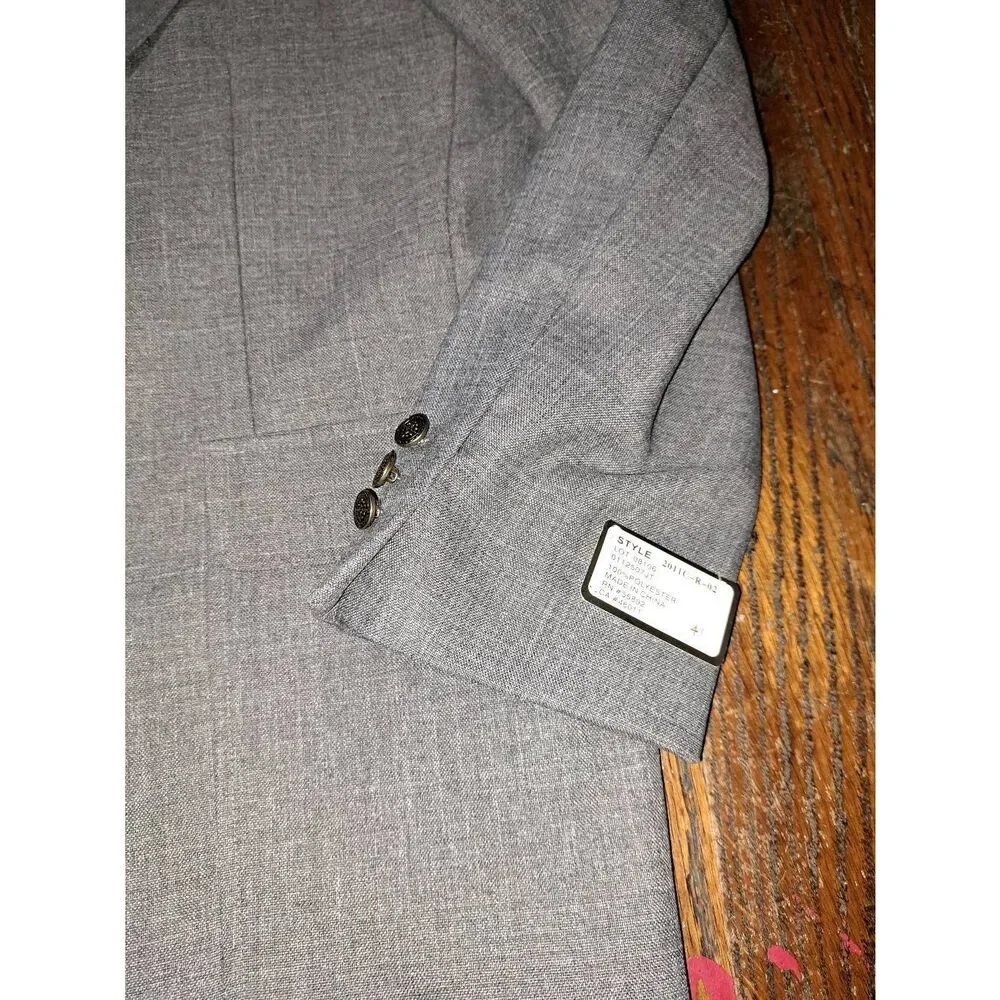 New 41R Maxwell Park Grey Notch Lapel Suit Sports Coat Jacket Blazer NWT